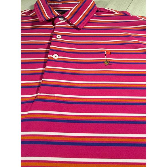 Ak-Chin Southern Dunes Golf Club Striped Golf Men Shirt Size Medium - Picture 3 of 9
